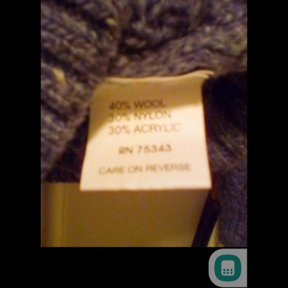 Daniele Blasi Gray Sweater Wool Blend 1/4 Button Made In Italy - Picture 4 of 5